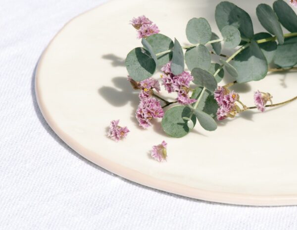 Assiette plate en céramique grand modèle - Ceramique artisanale fabriquée à Bordeaux