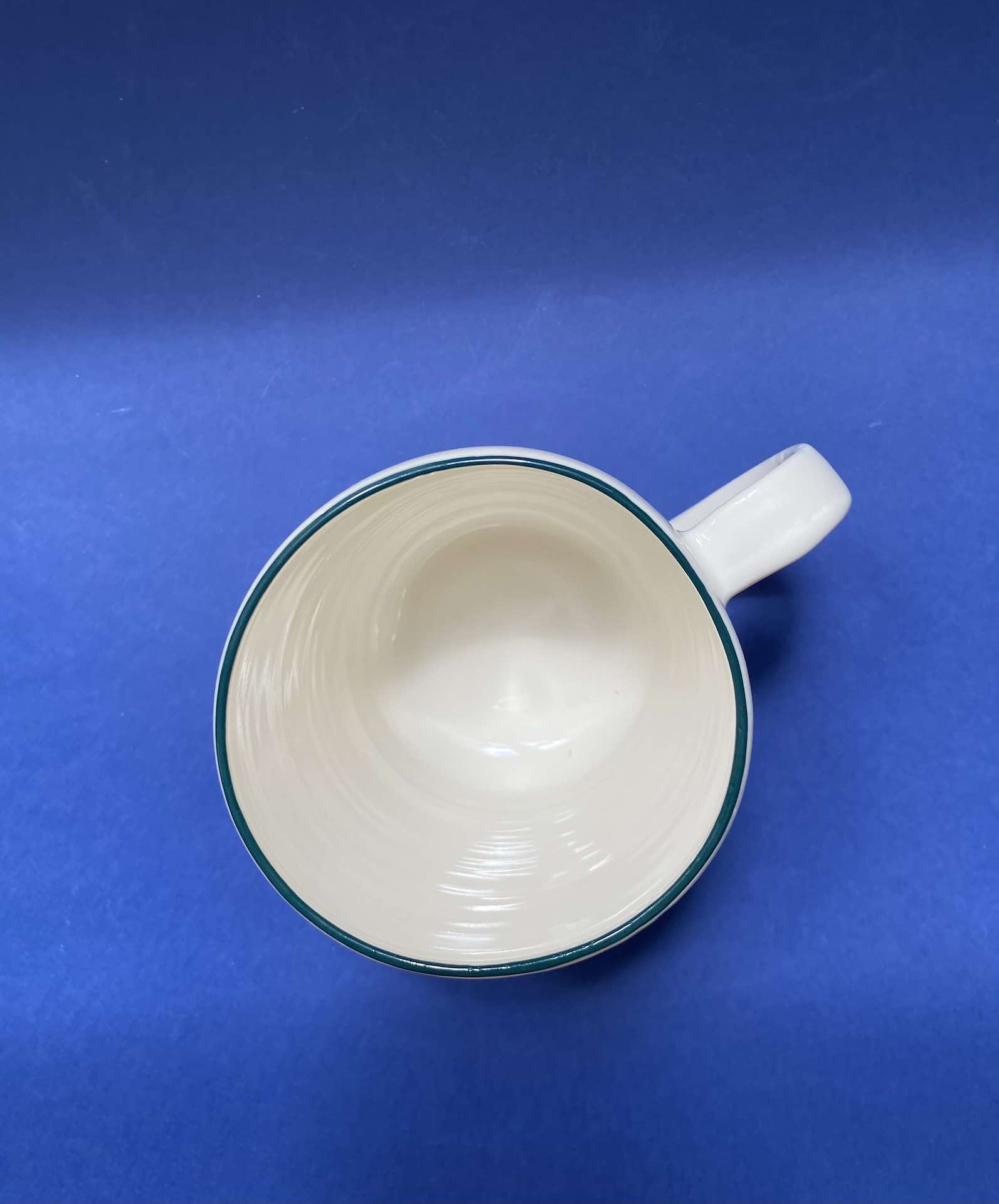 Tasse avec couvercle en porcelaine décorée de Herbes&Camomi
